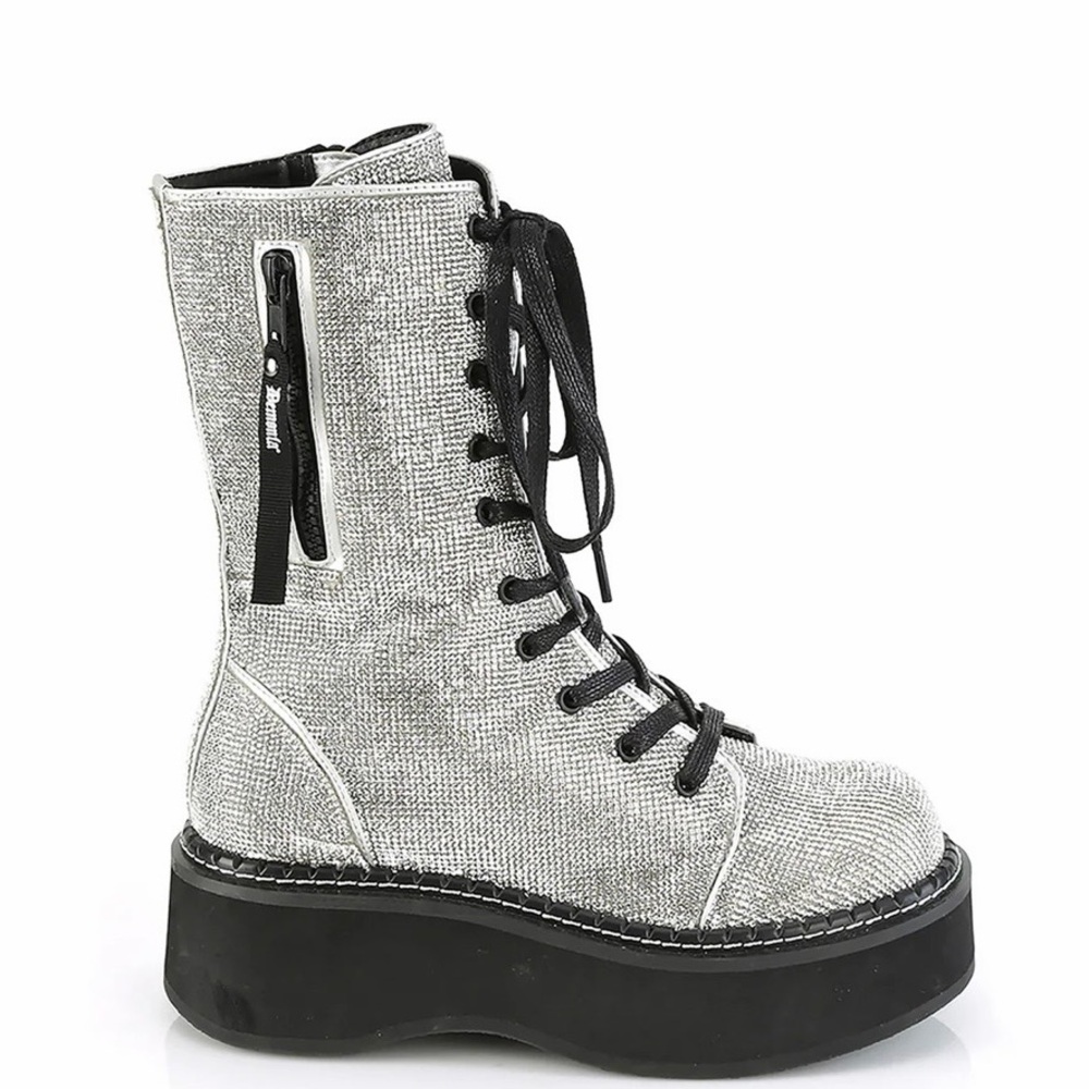 Demonia Emily-362 Platform Calf High Boots
